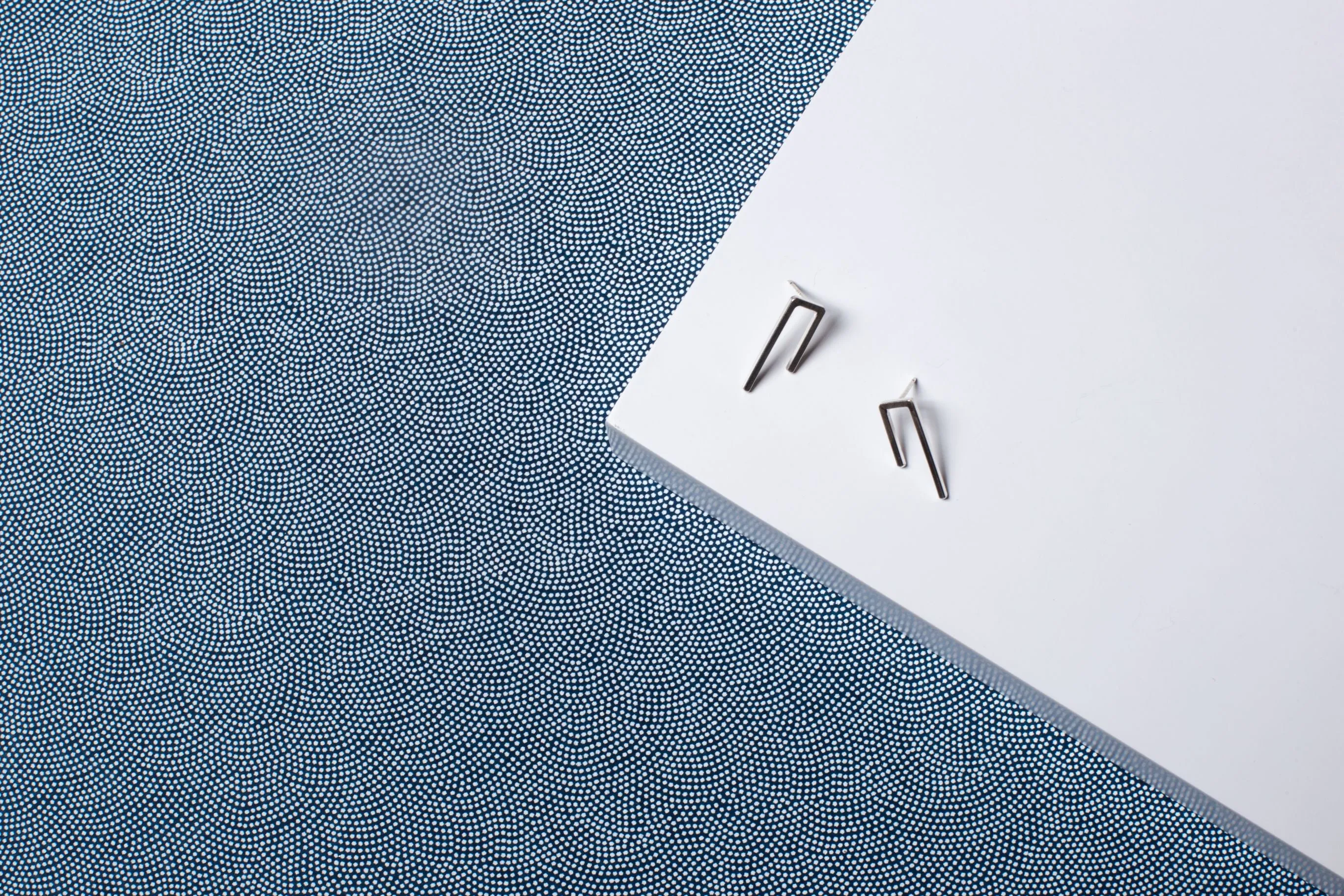 Short Line Bar Earrings