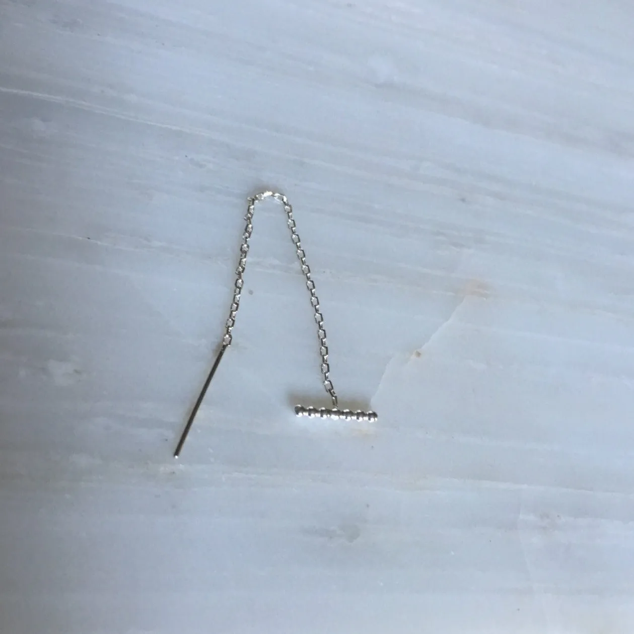 Silver Beaded T-Bar Threader