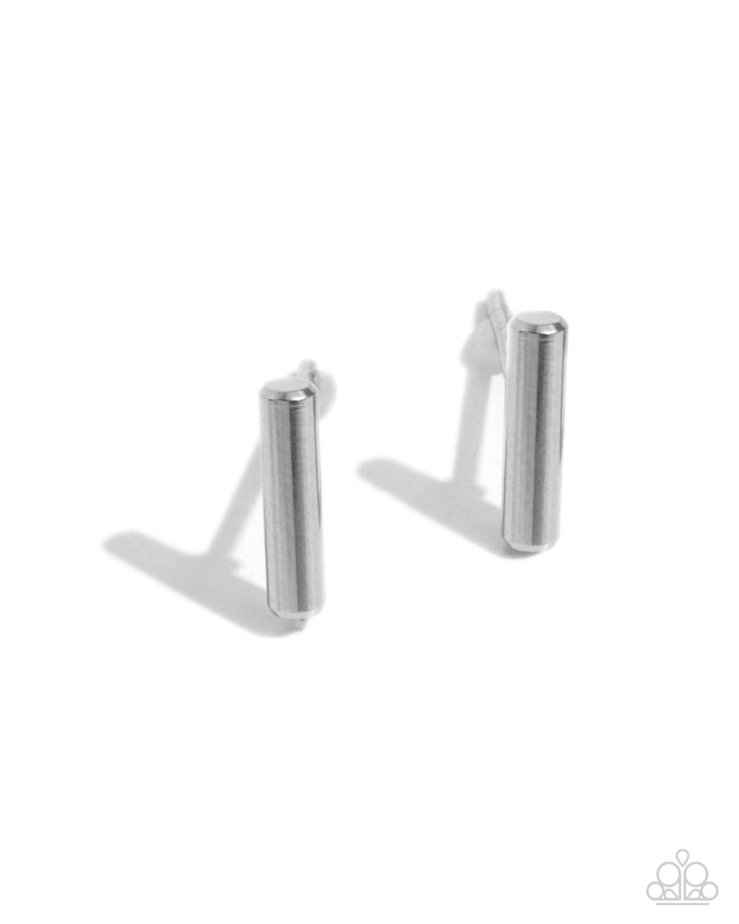 Simply Stainless - Silver - Stainless Steel Paparazzi Post Earrings