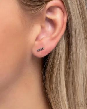 Simply Stainless - Silver - Stainless Steel Paparazzi Post Earrings