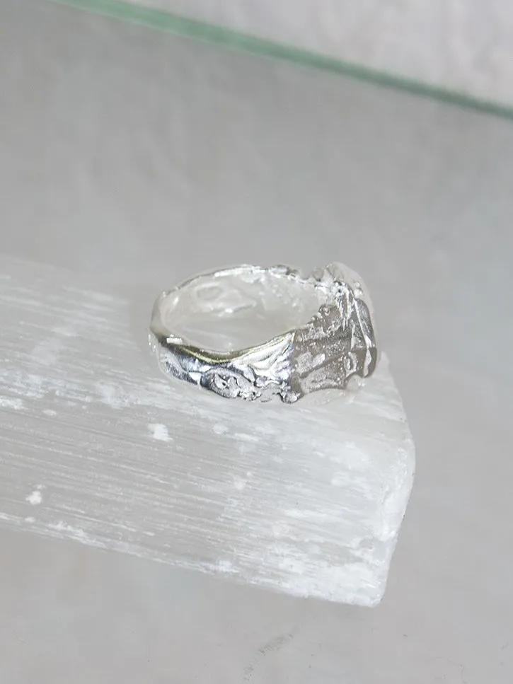 Simuero Marea Ring, Silver/Blue Topaz
