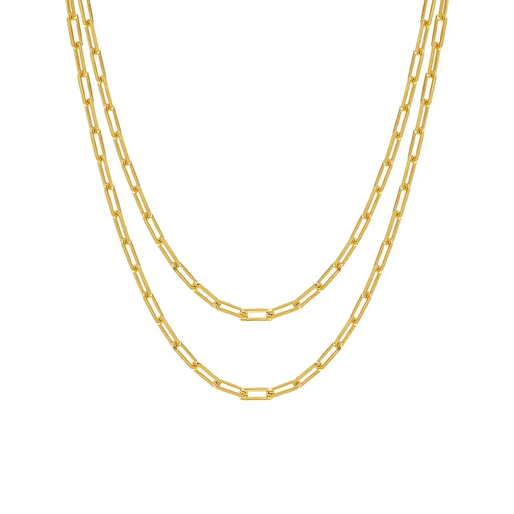Small Paperclip Link Necklace