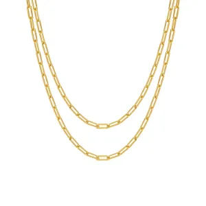 Small Paperclip Link Necklace