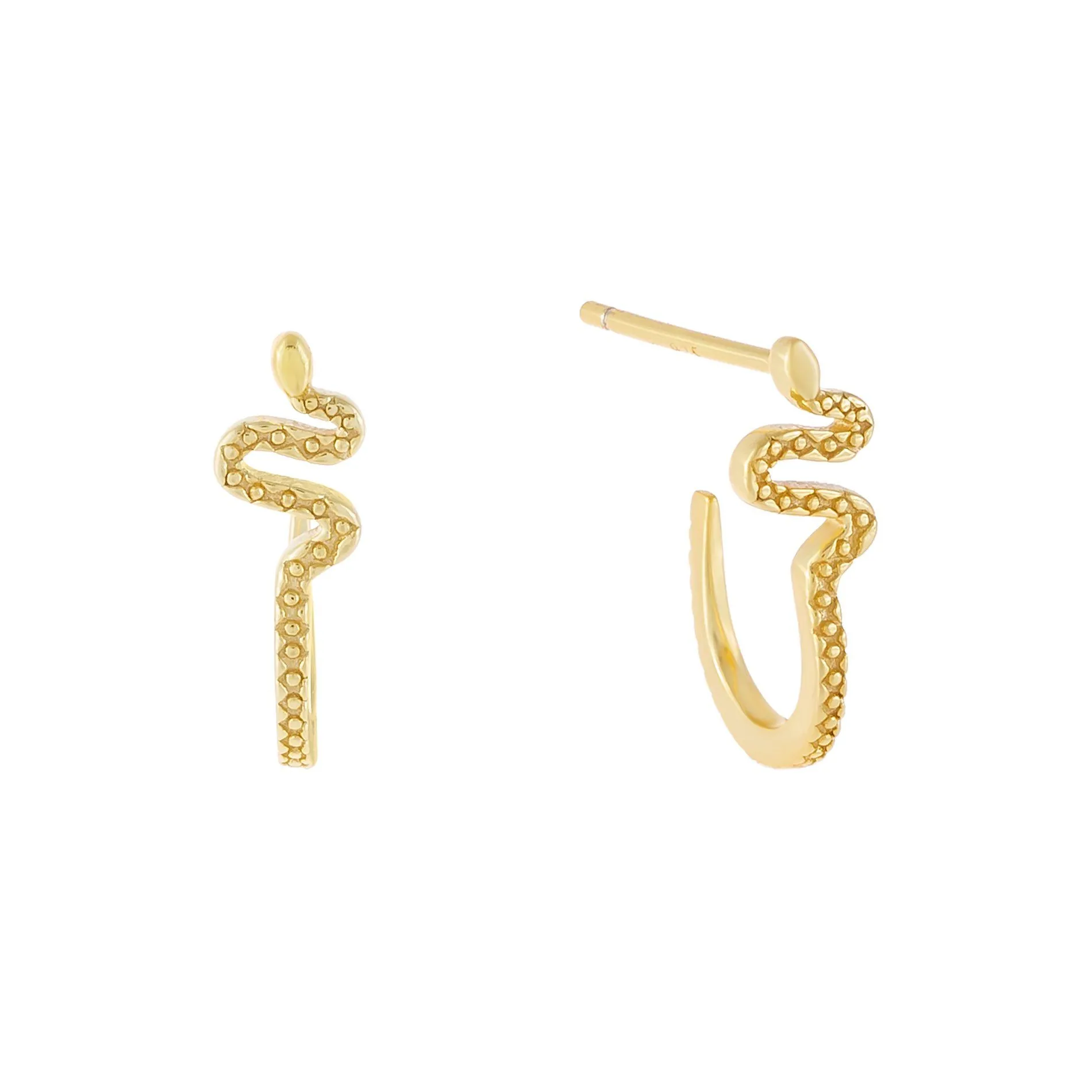 Snake Hoop Earring