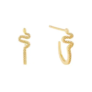 Snake Hoop Earring