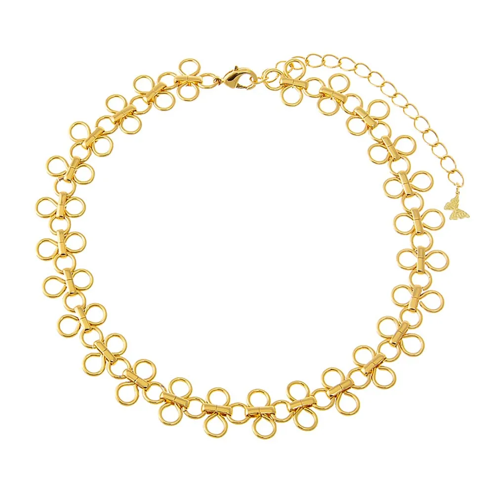 Solid Open Circle Link Chain Choker