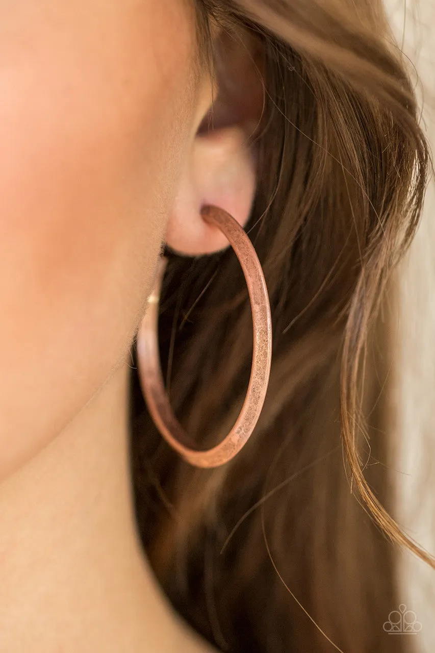 Some Like it HAUTE Copper Paparazzi Earrings