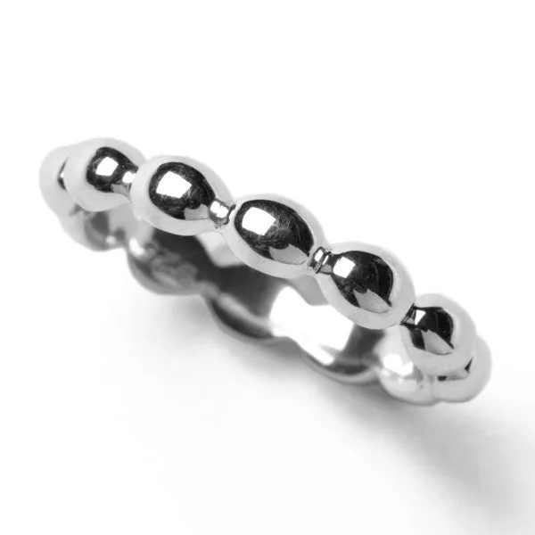 Southern Gates Sterling Silver Rice Bead Ring, Size 7 (93581)