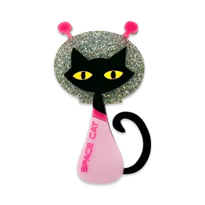 Space Kitty pink - brooch