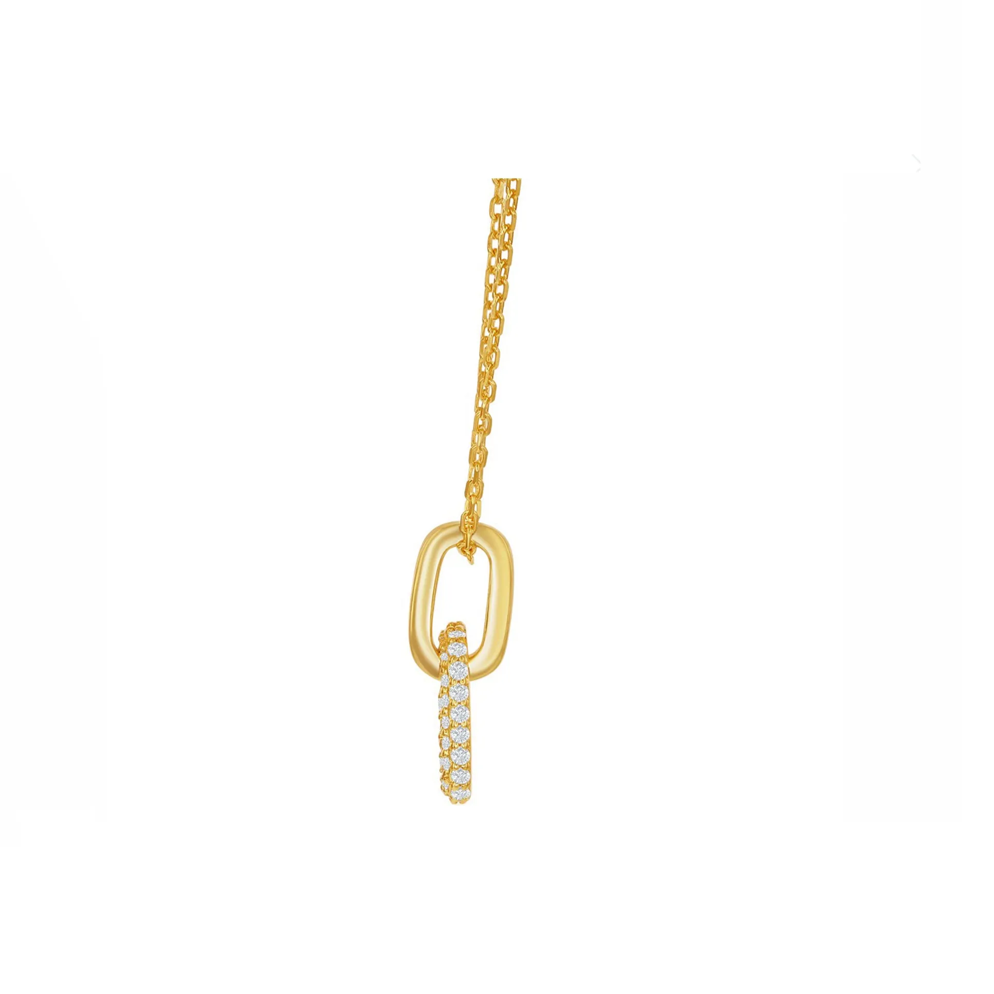 Sparkle Mini Paperclip Pendant Necklace