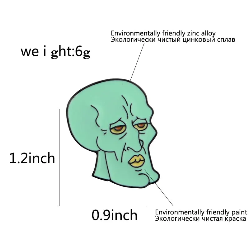 Squidward Pin
