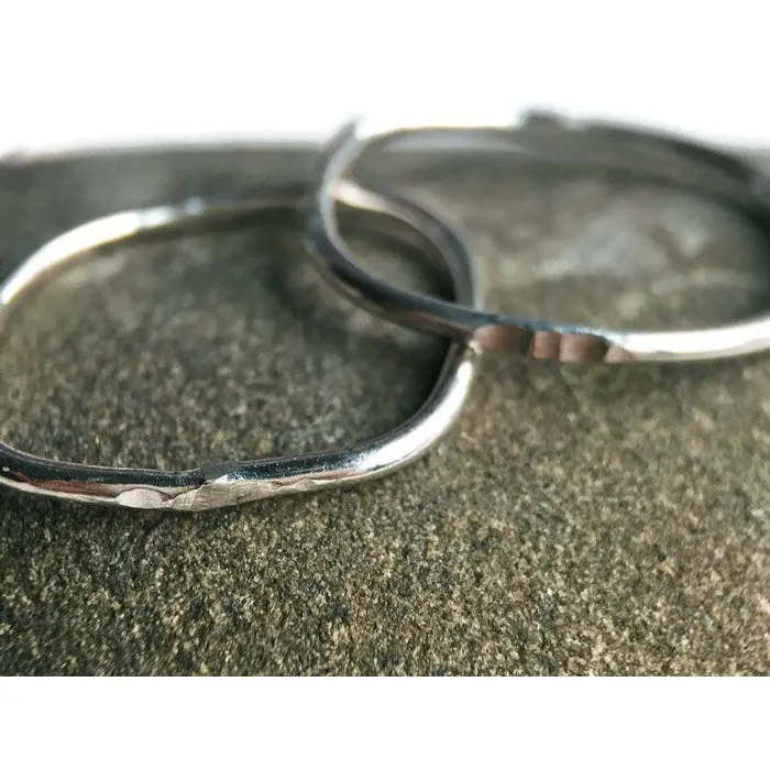 Stack Ring ~ Square Sterling Silver