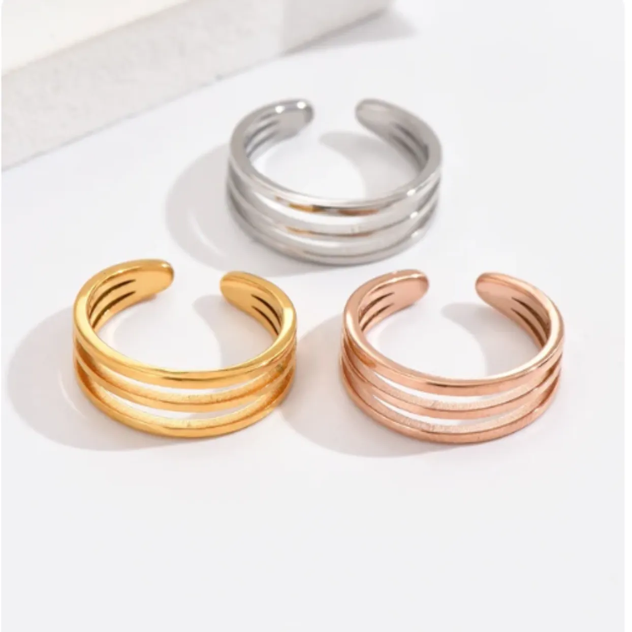 STACK TOE RING  - ROSE GOLD / GOLD & SILVER WATERPROOF TOE RINGS