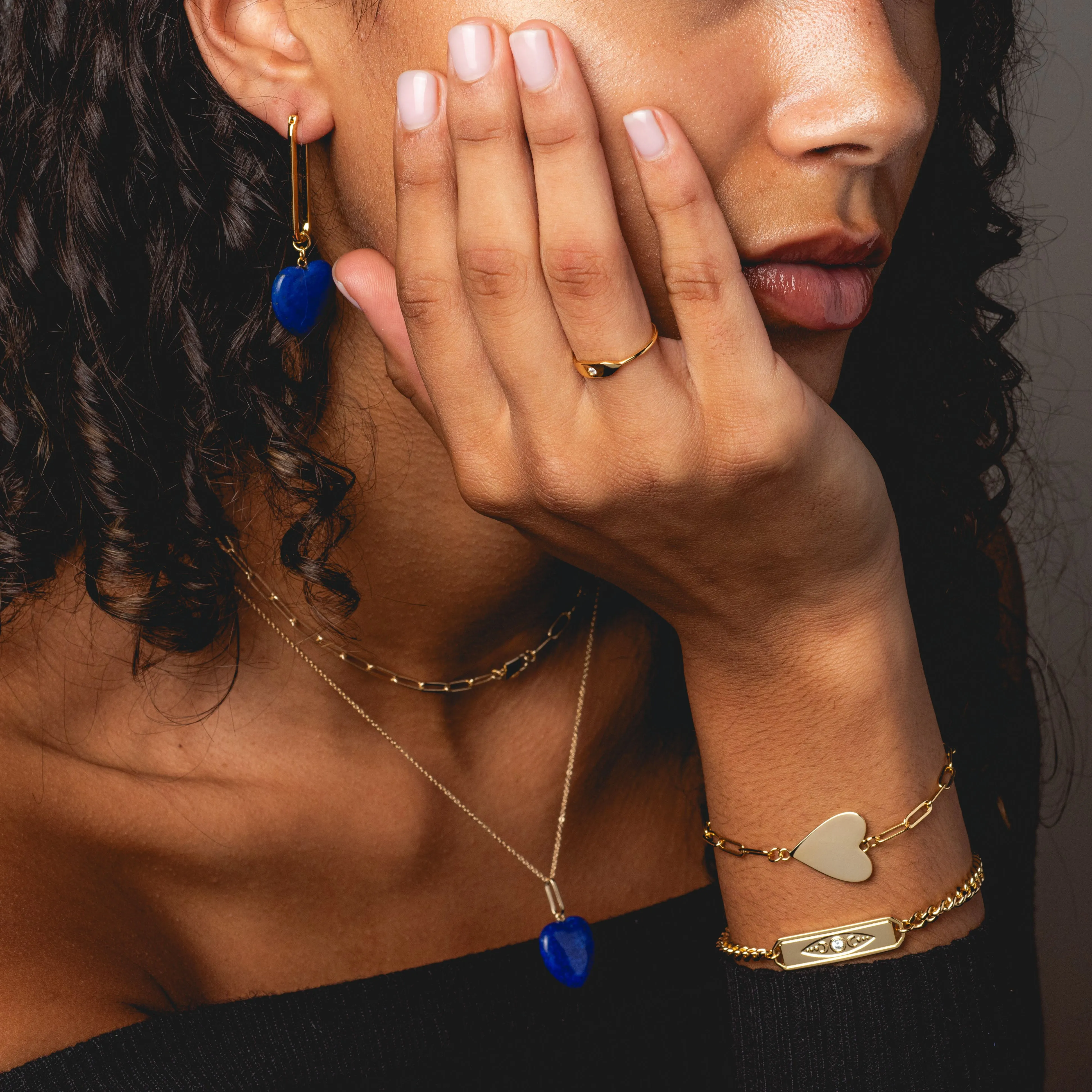 Stacking Signet Ring with Stone