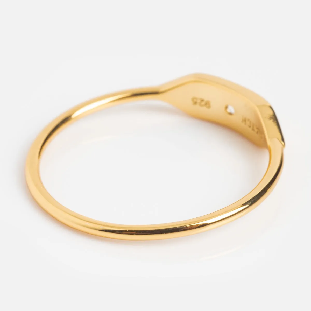Stacking Signet Ring with Stone