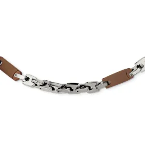 Stainless Steel Brown IP-plated 24in Necklace