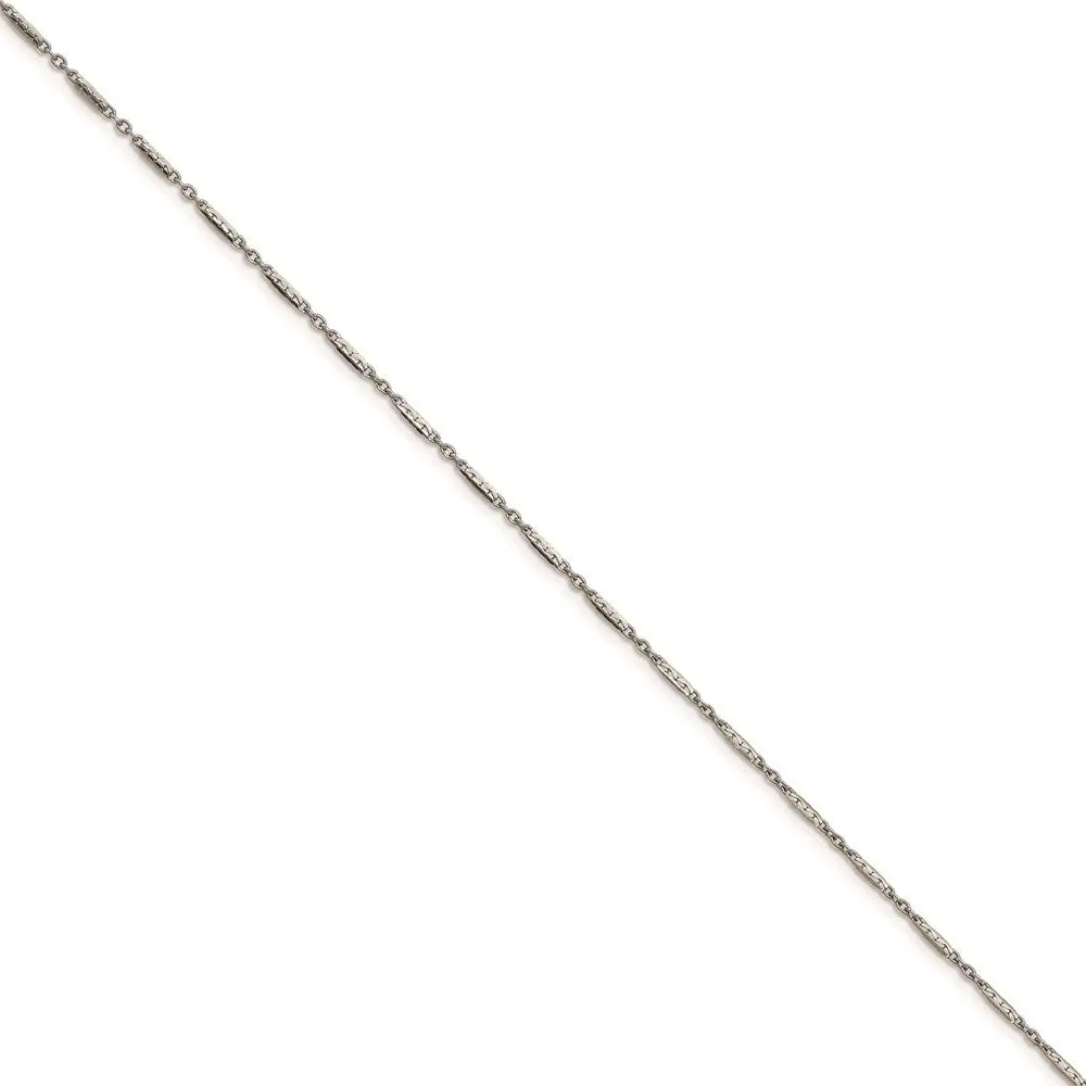 Stainless Steel Polished 1.8mm 20in Fancy Link Chain