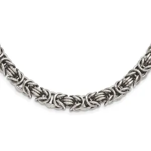 Stainless Steel Polished Fancy Link 22in Necklace