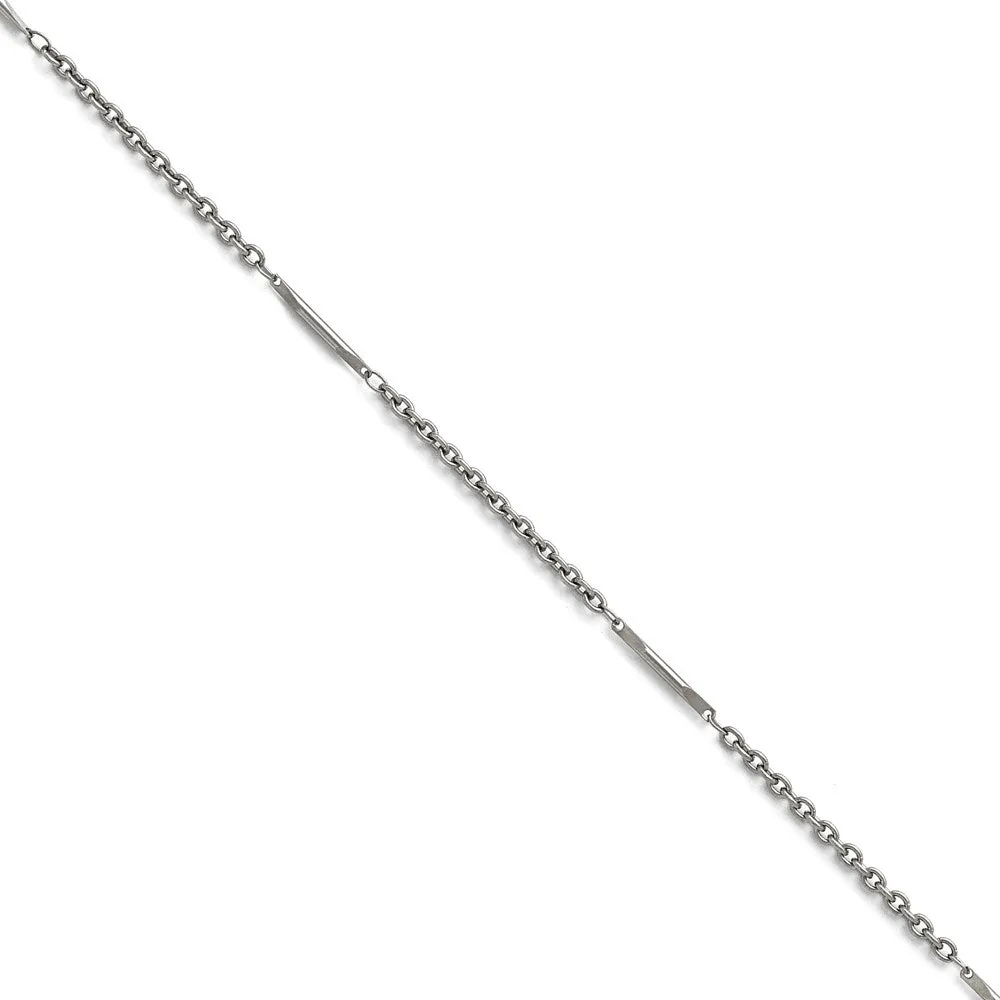Stainless Steel Polished Fancy Link Necklace