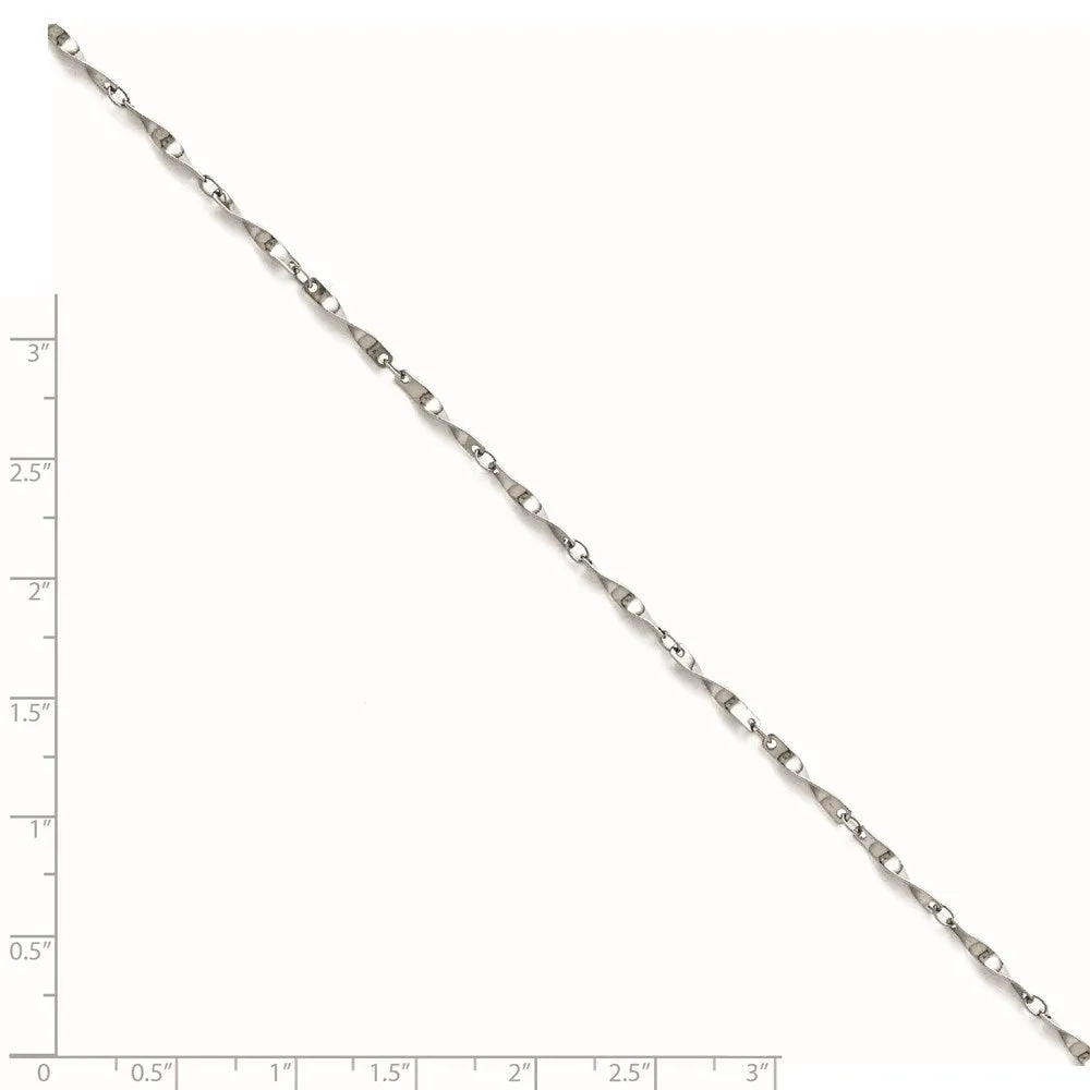 Stainless Steel Polished Fancy Link Spiral Chain