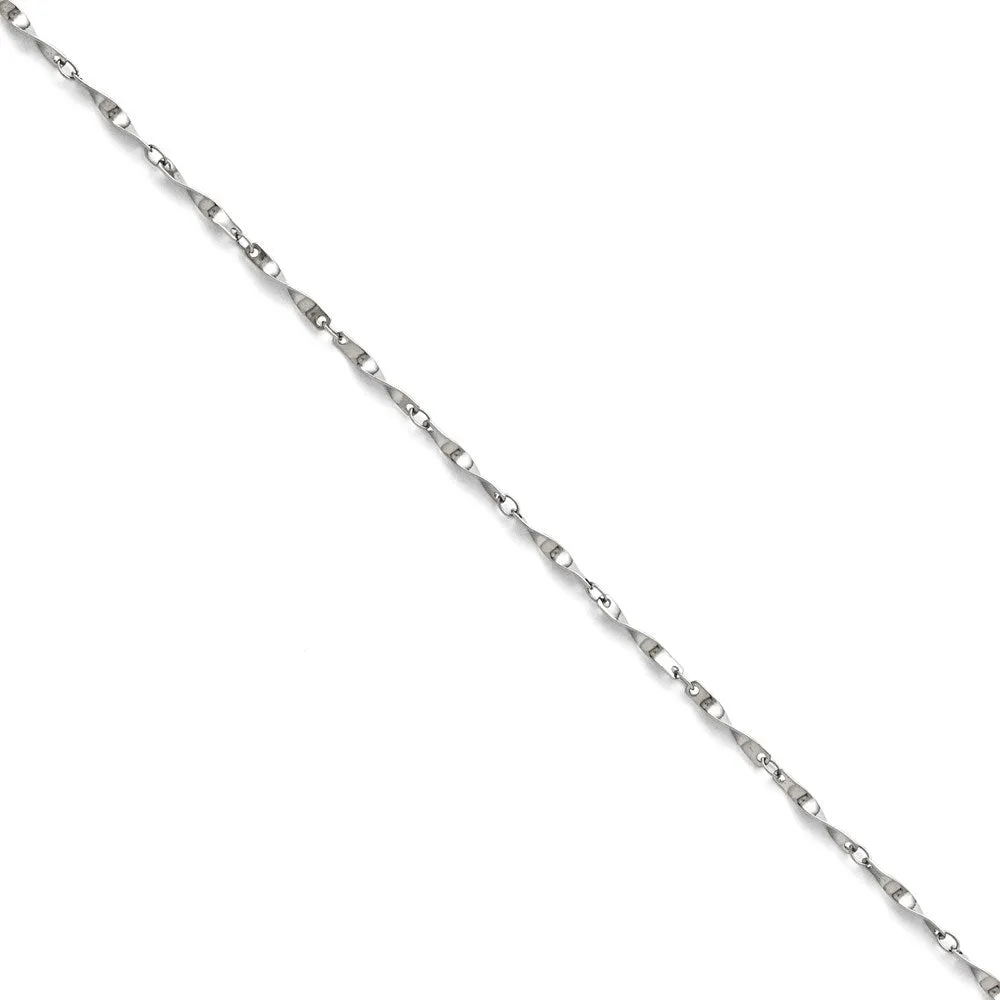 Stainless Steel Polished Fancy Link Spiral Chain