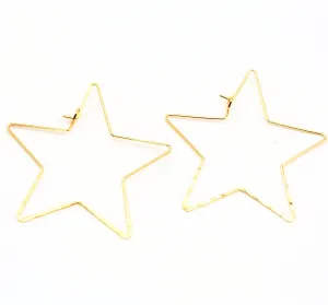 Star Hoop Earrings