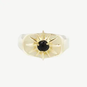 Starburst Signet in Black Onyx