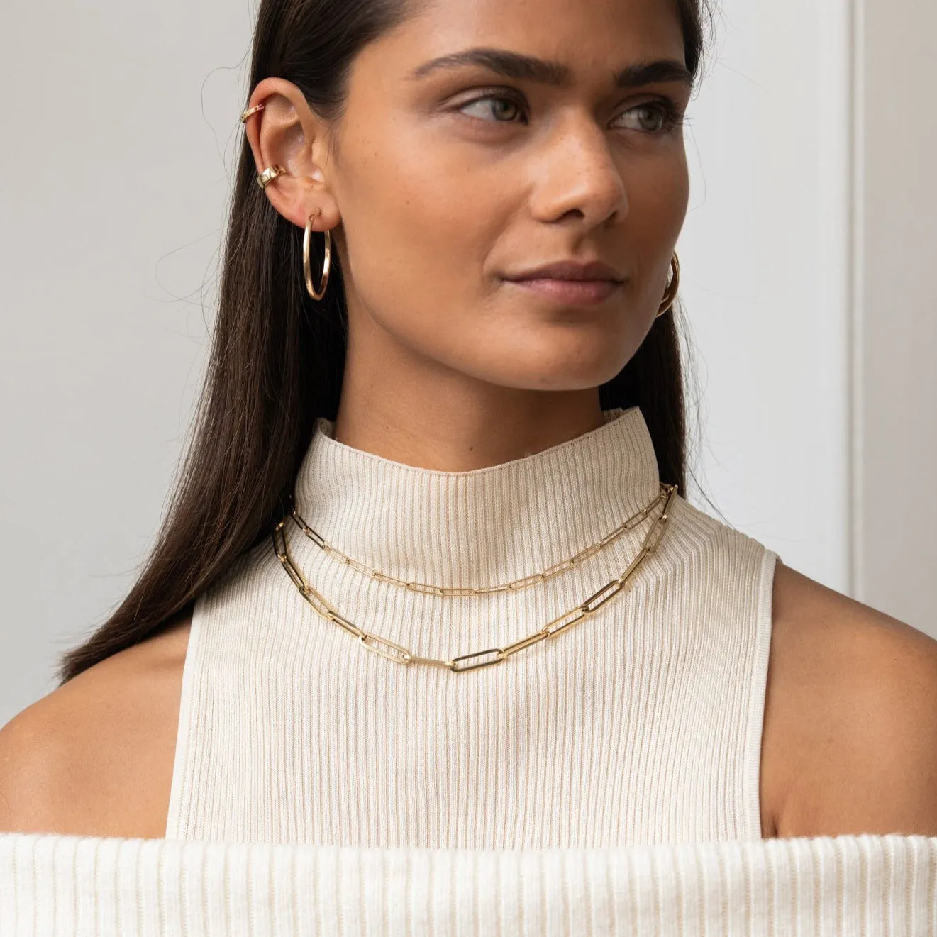 Statement Paperclip Necklace