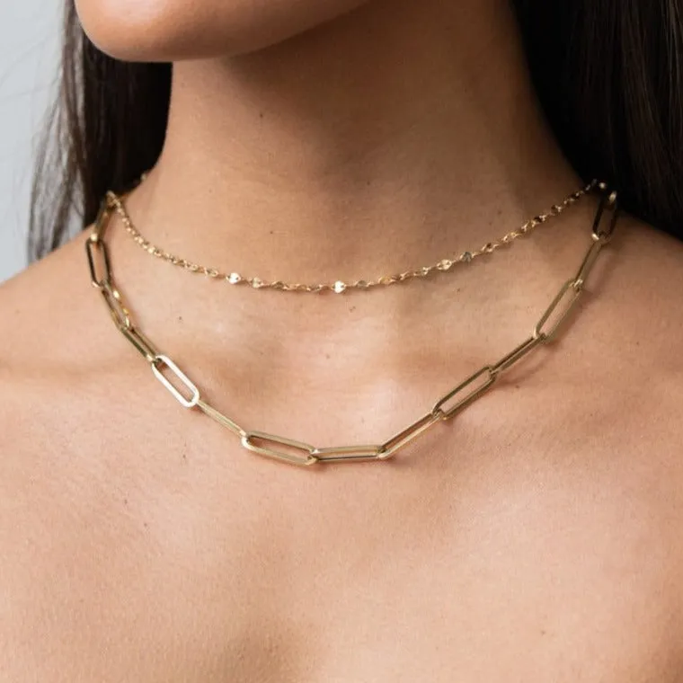 Statement Paperclip Necklace