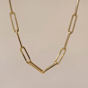 Statement Paperclip Necklace
