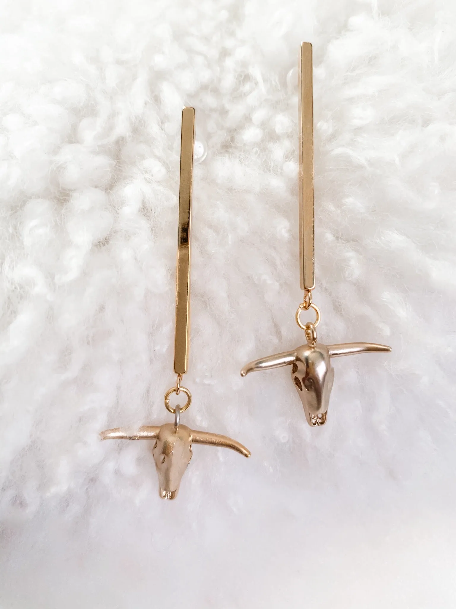 Steer Head Earrings