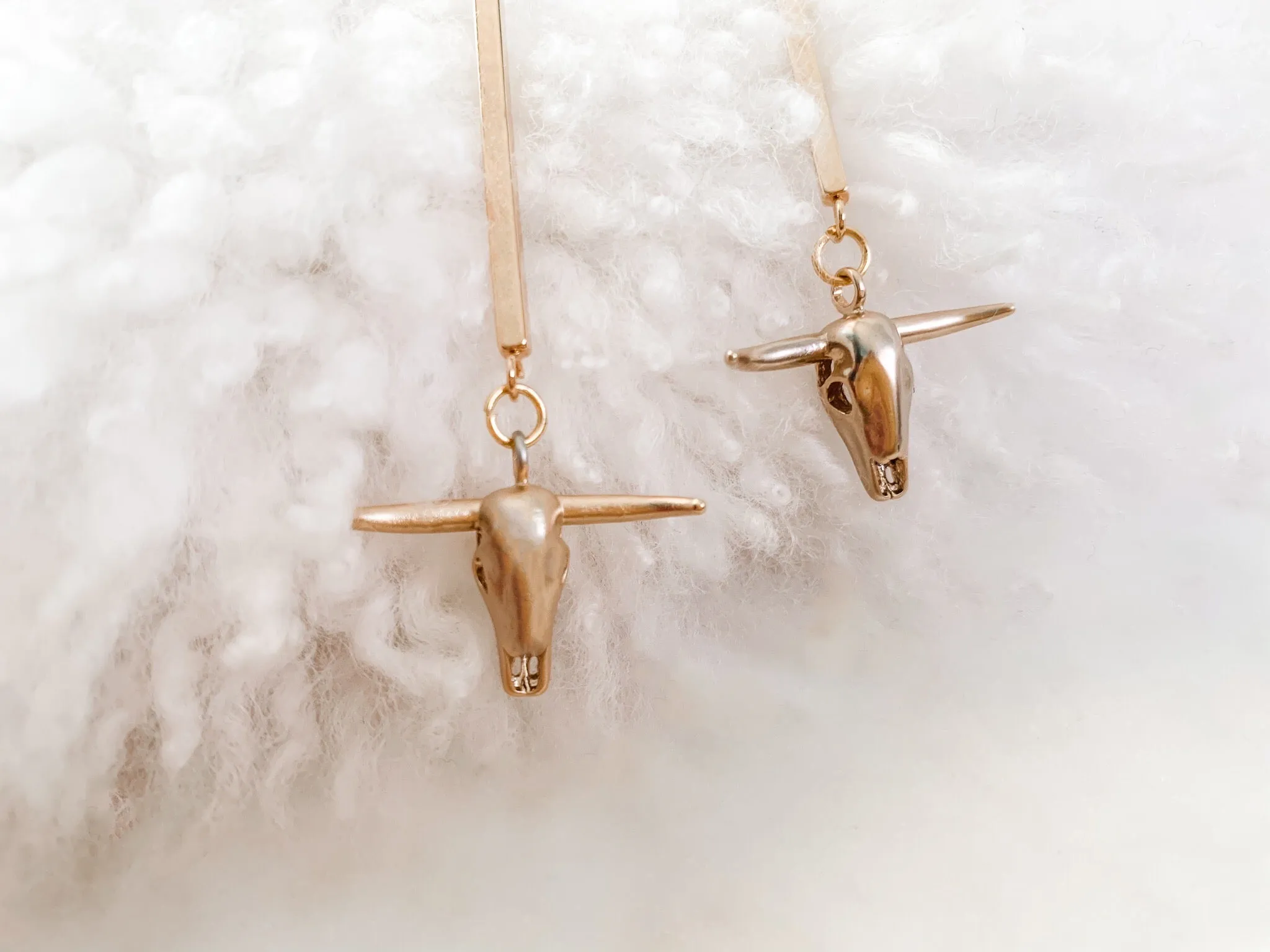 Steer Head Earrings
