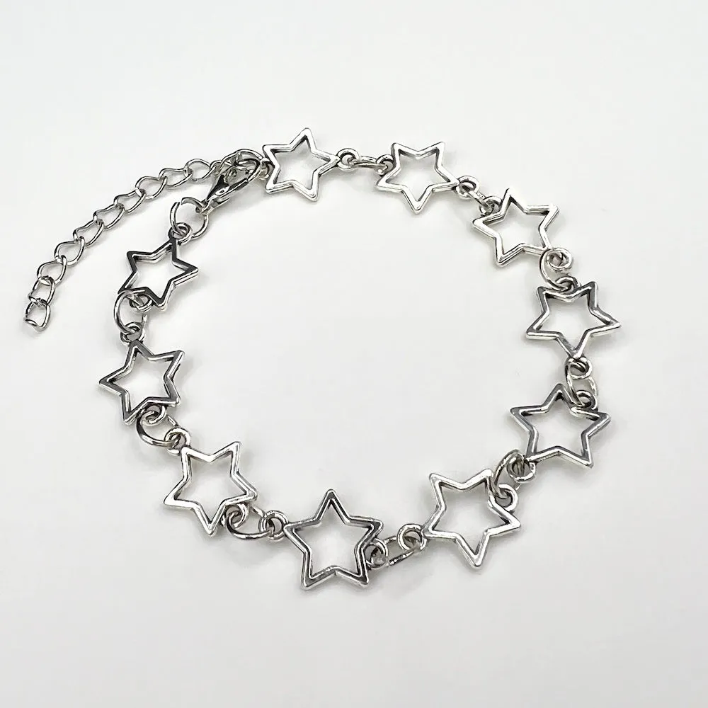 Stellar Link Chain Bracelet - Silver