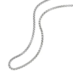 Sterling Silver 1.8 mm Round Box Chain 18"