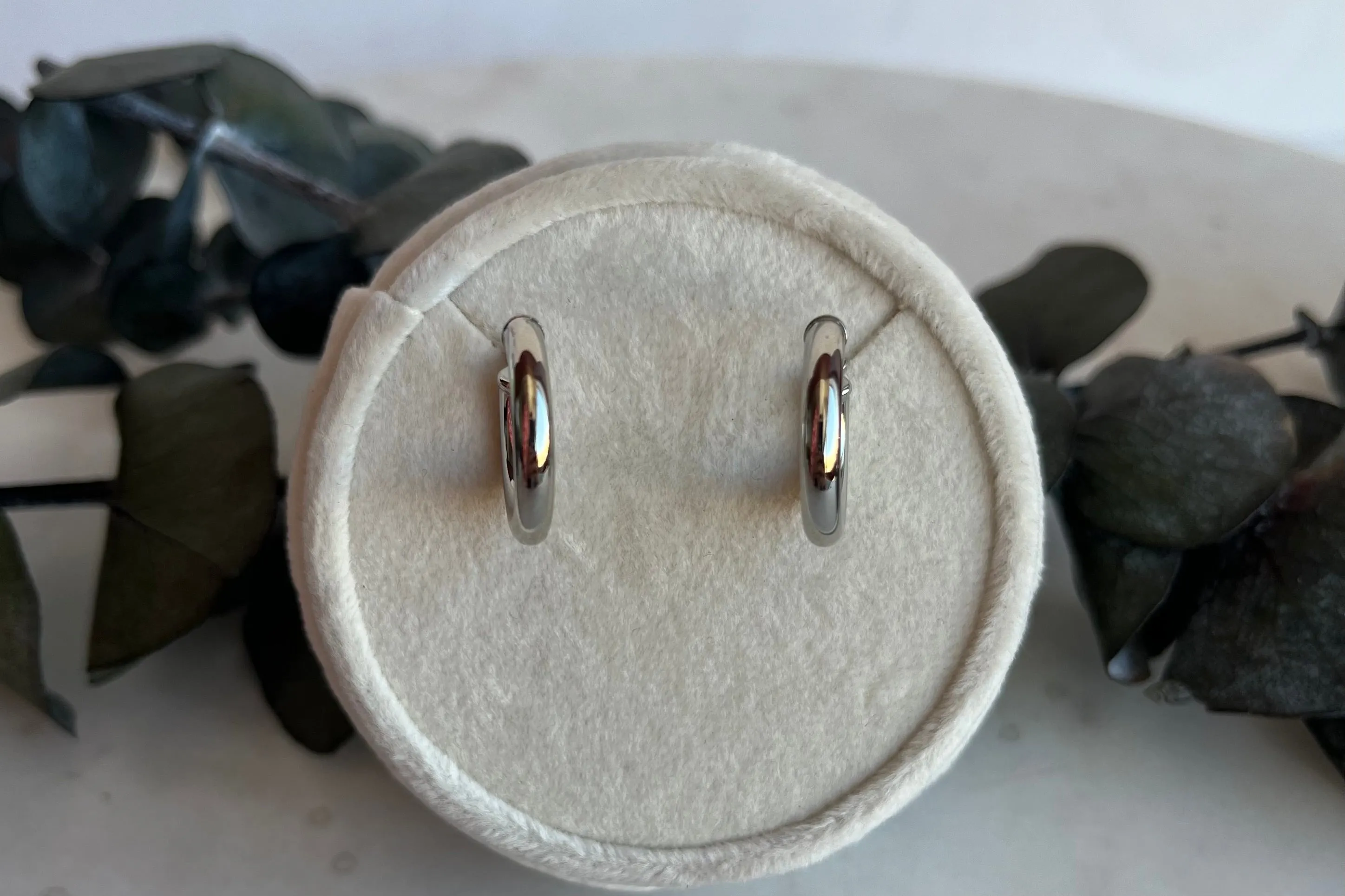 Sterling Silver 18mm Hoops