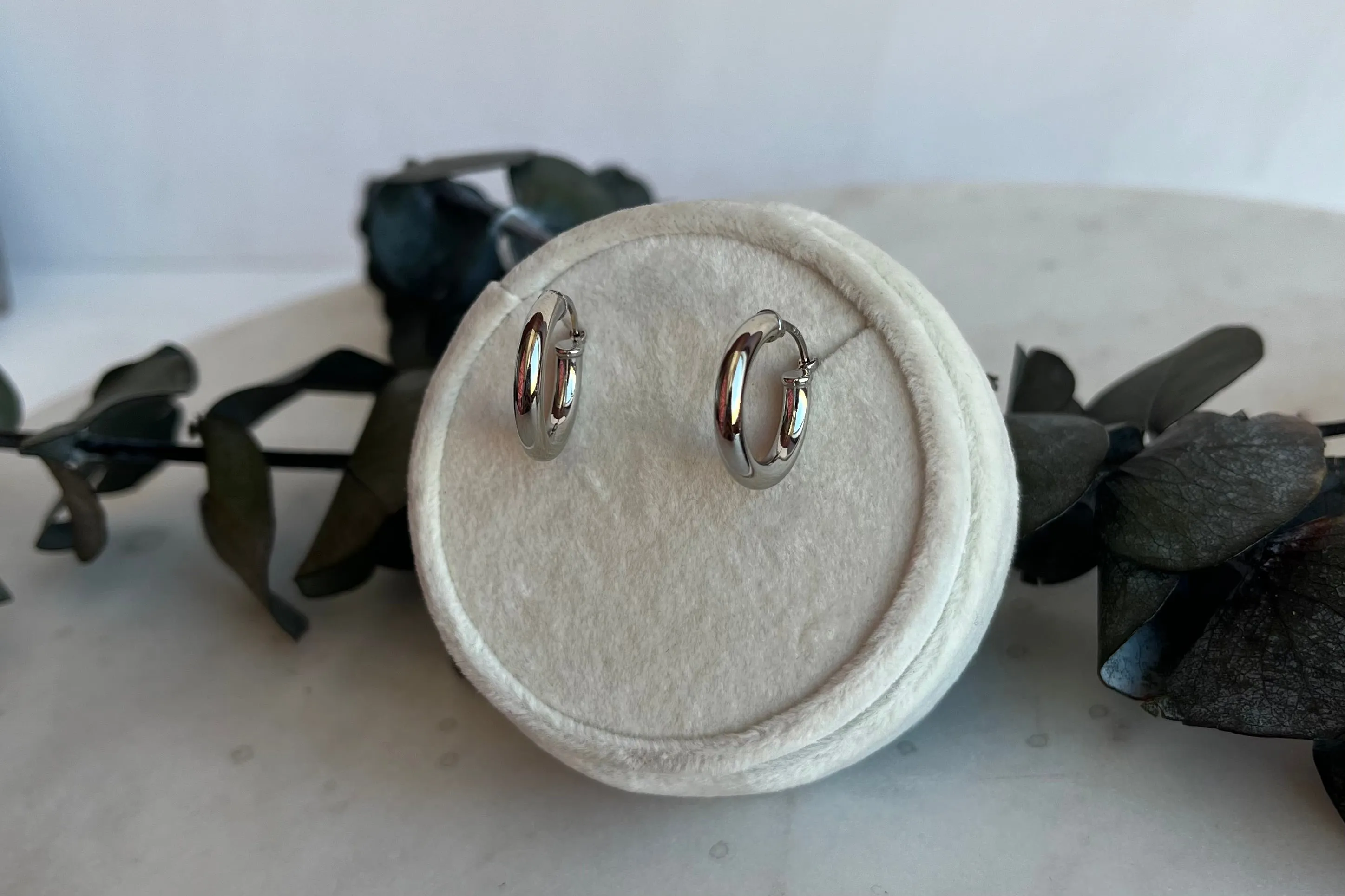 Sterling Silver 18mm Hoops