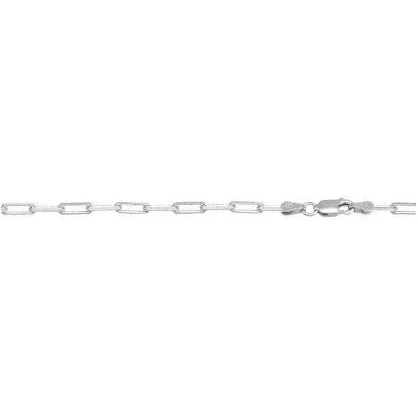 Sterling Silver (3mm) Paperclip Chains (16" - 36")