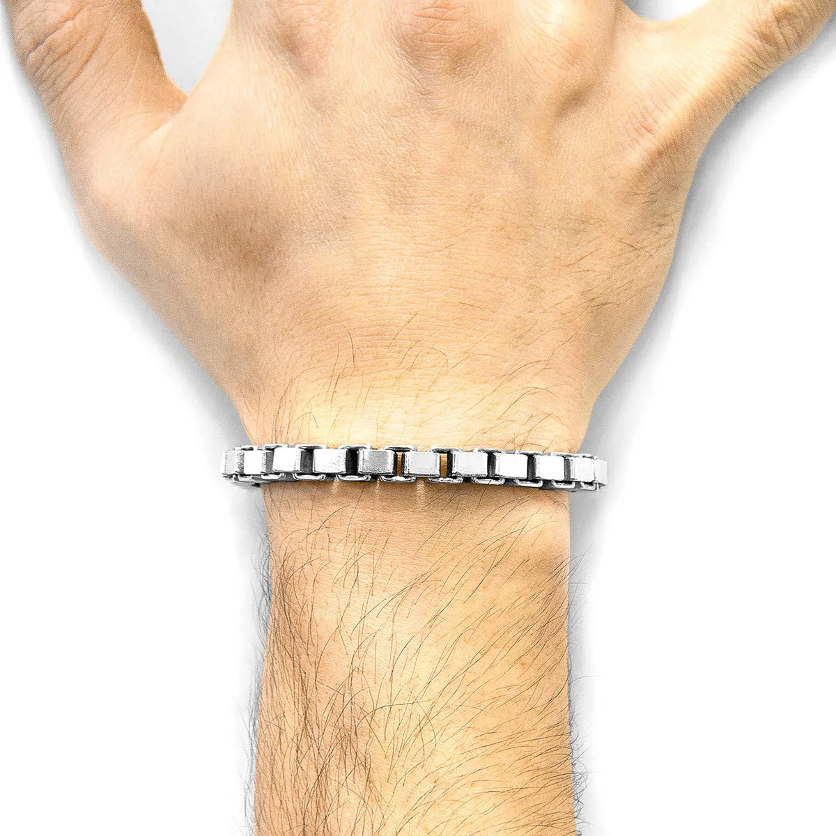 Sterling Silver Box Chain Cuff