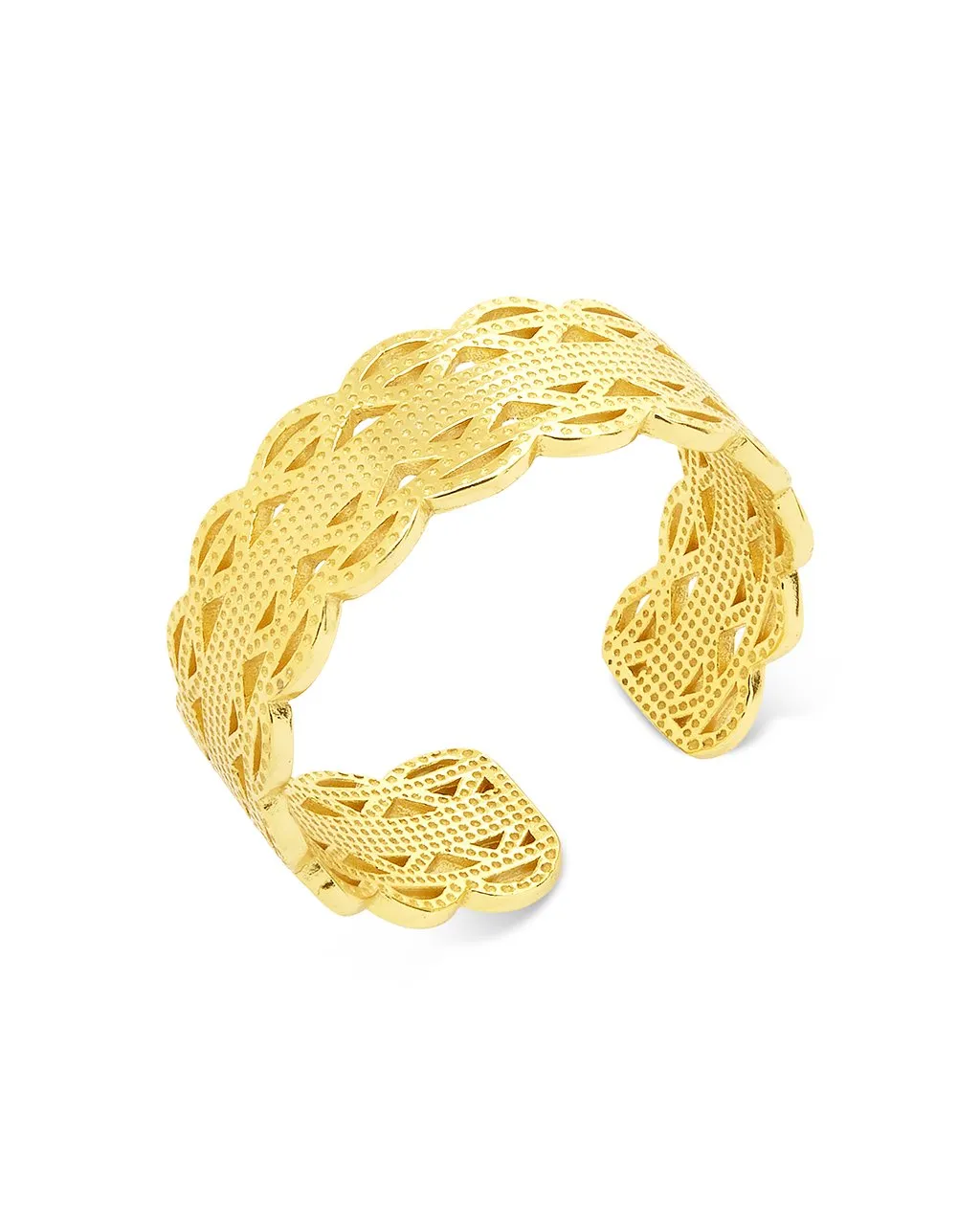 Sterling Silver Intertwined Band Ring