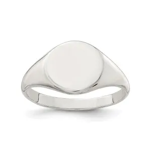 Sterling Silver Ladies High Polished Signet Ring