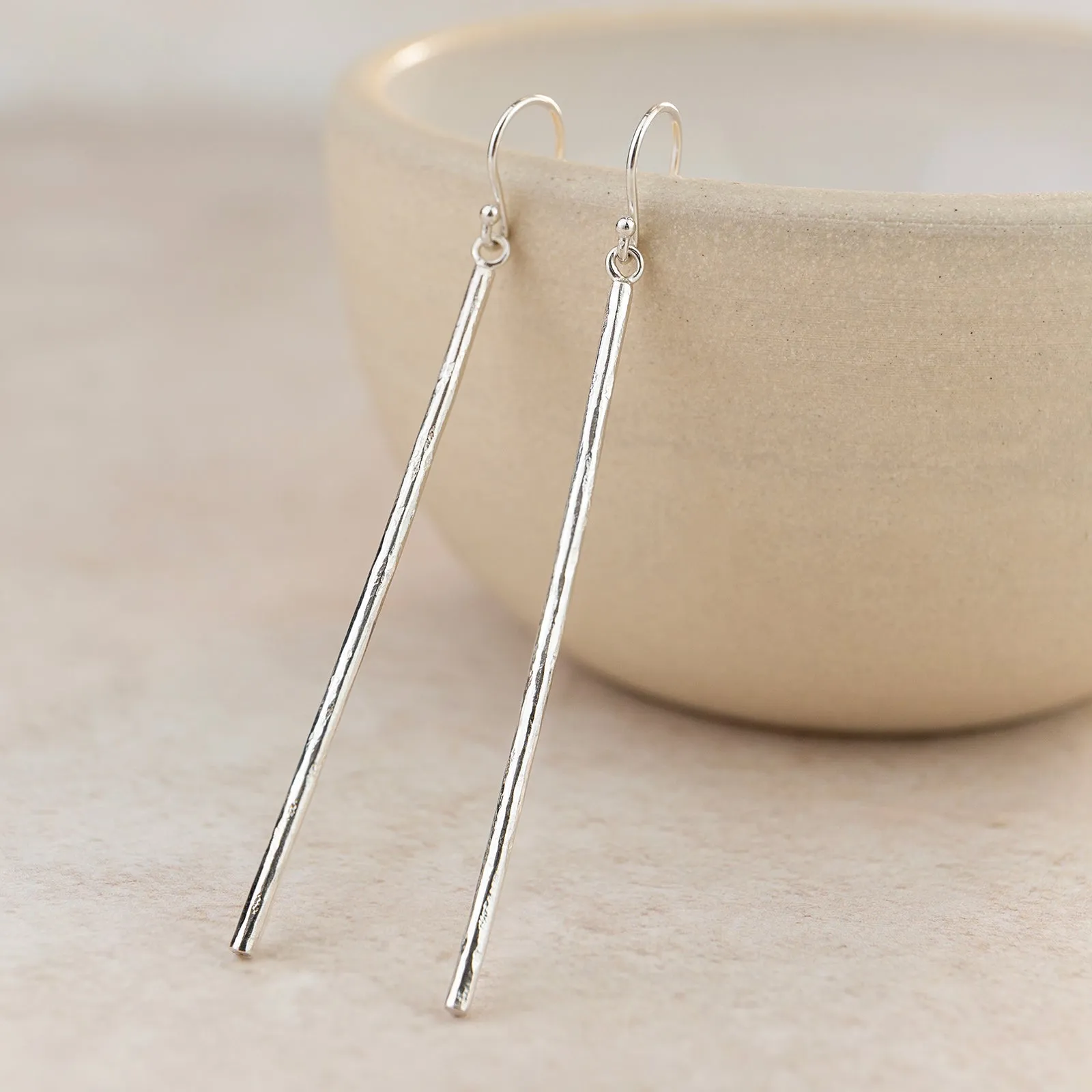 Sterling Silver Stick Earrings