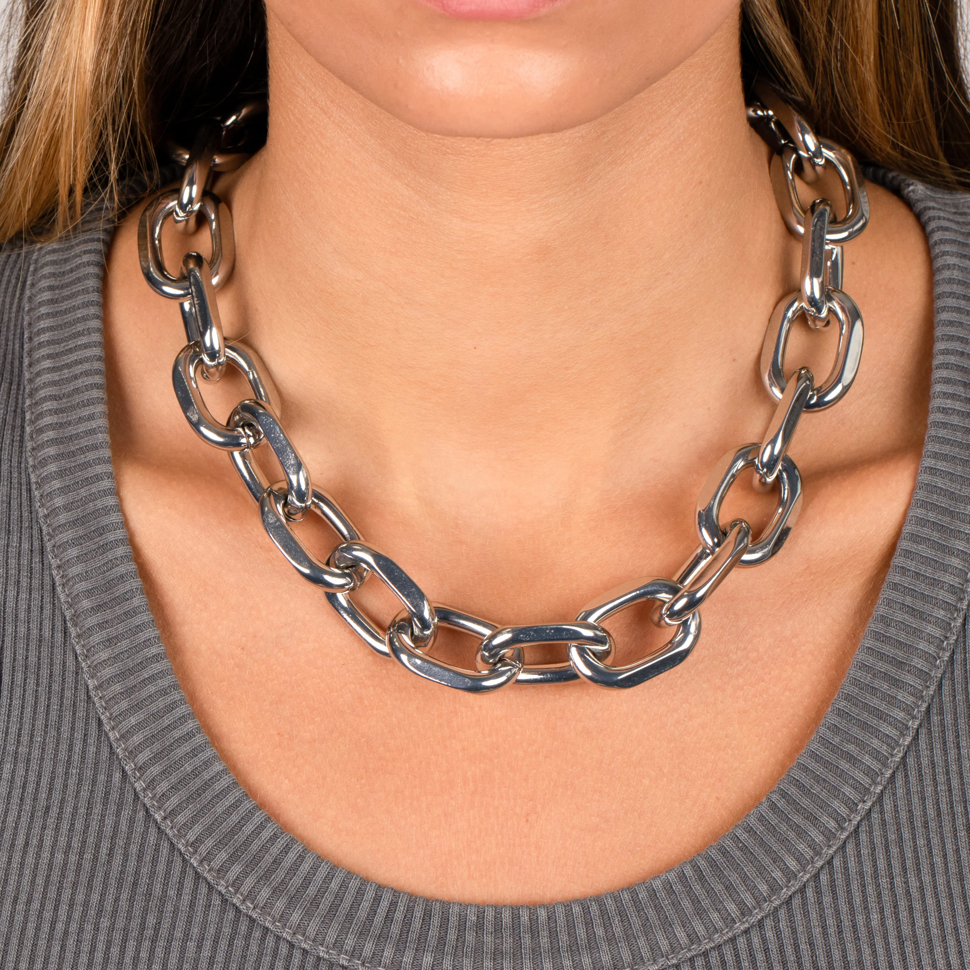 Super Chunk Open Link Necklace