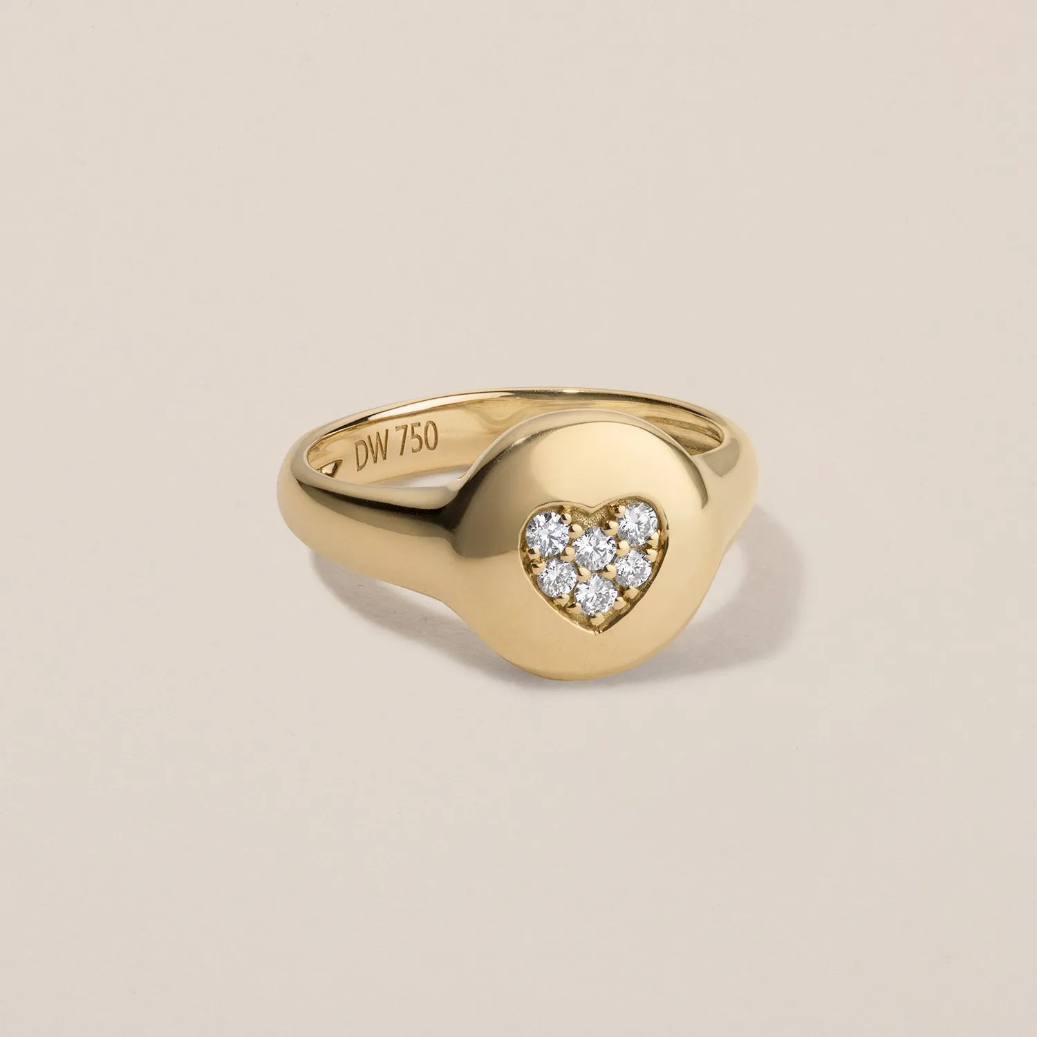 Sweetheart Pinky Ring | Diamonds