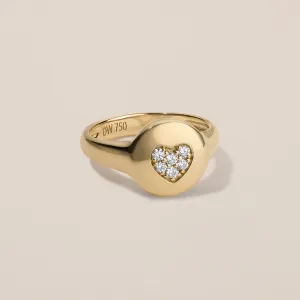 Sweetheart Pinky Ring | Diamonds