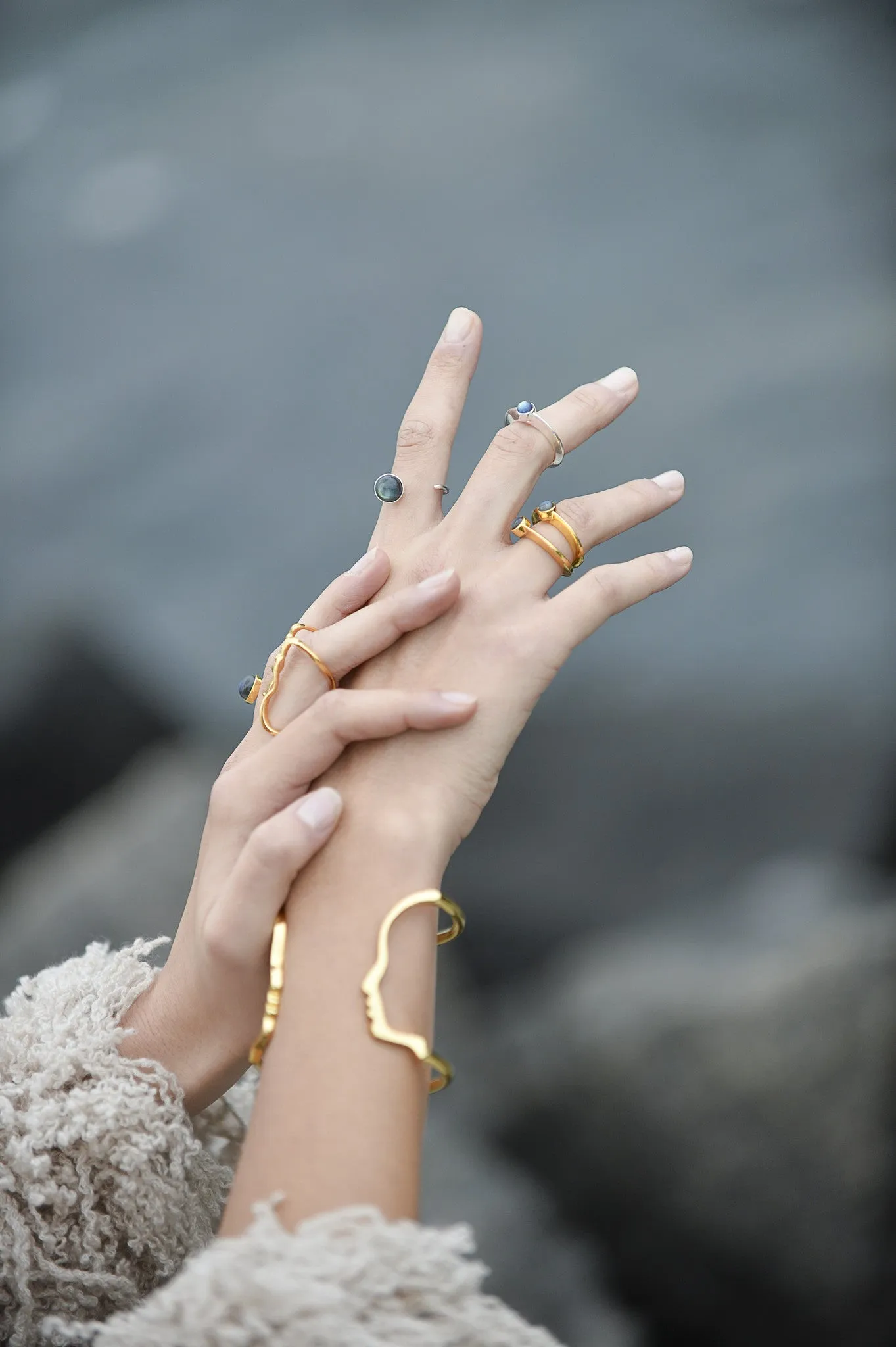 Tangent Ring in Silver