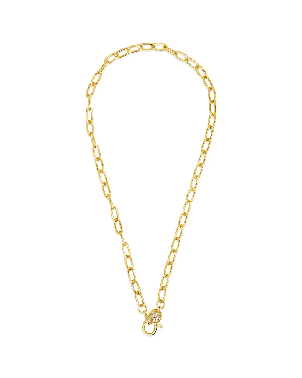 Tay Moonstone Charm & Chain Necklace