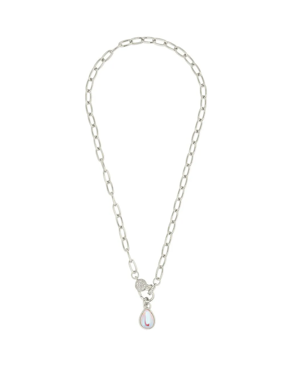Tay Moonstone Charm & Chain Necklace