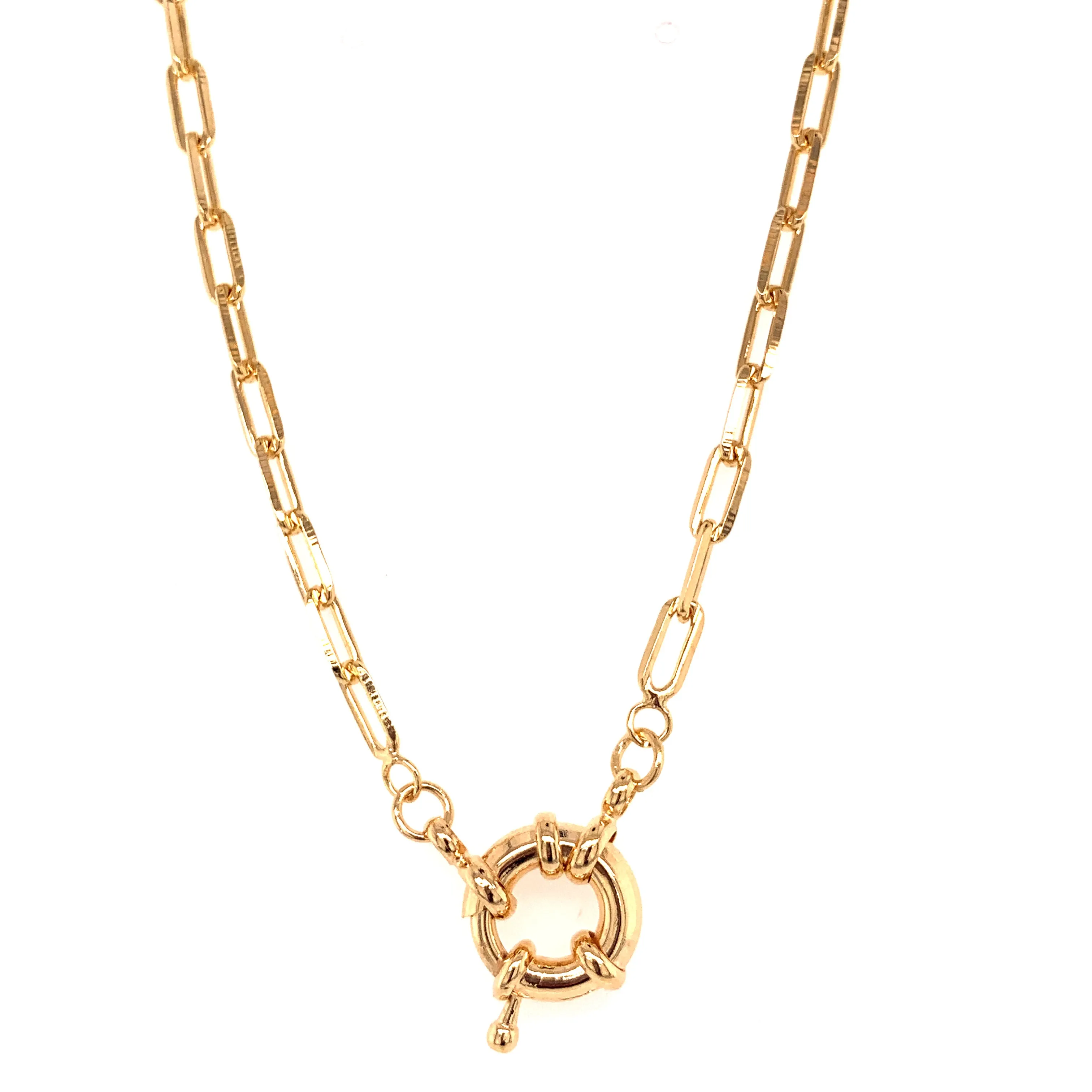 Taylor Bolt Paperclip Necklace