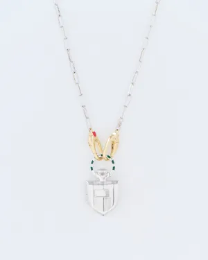 the curiouser vault (ss) w/ sterling/14k paperclip chain