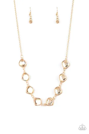 The Imperfectionist Gold Paparazzi Necklace